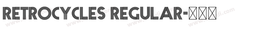 Retrocycles Regular字体转换 Retrocycles Regular字体转换